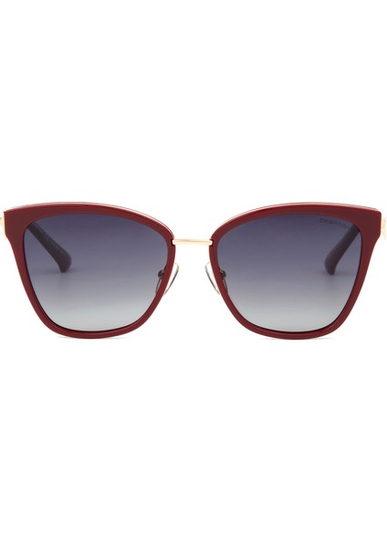 Ds 2291 C4 Bordo Asetat Metal Kadın Güneş Gözlüğü