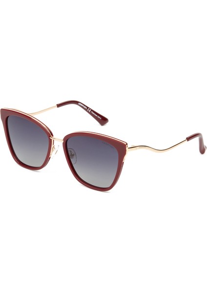Ds 2291 C4 Bordo Asetat Metal Kadın Güneş Gözlüğü fiyatları