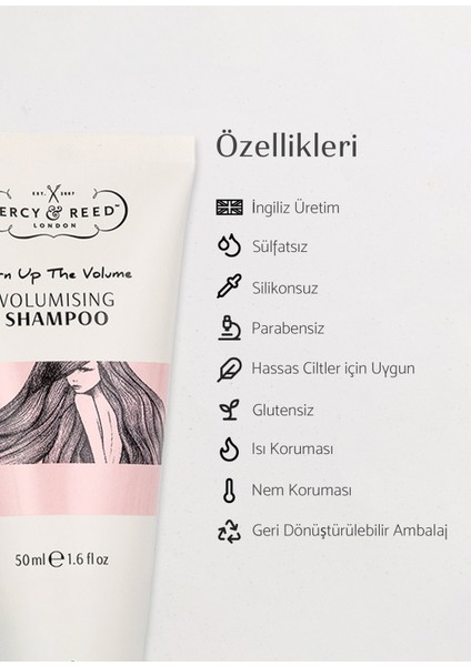 Turn Up The Volume Hacimlendirici Sülfatsız Şampuan 50 ml fiyatları