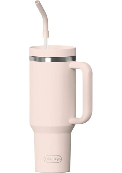 Pembe Çelik Tumbler Termos 1200 ml