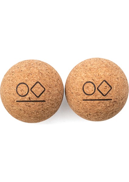 Ikili Mantar Yoga Pilates ve Masaj Topu 8 cm