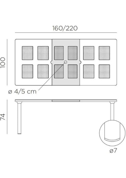 Libeccio beyaz Açılır Bahçe Masası fiyatları