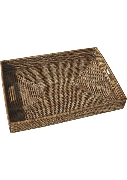 Dikdörtgen Rattan Servis Tepsisi modelleri