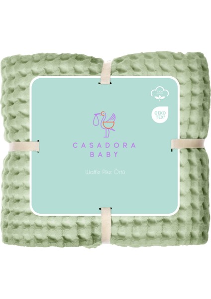 Mint Organik Pamuk Bebek Çocuk Waffle Pike Örtü 160 x 220 cm indirimleri