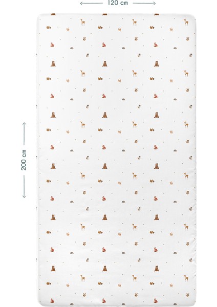 Forest Amigos %100 Organik Pamuk Saten Bebek Çocuk Nevresim Takımı 160 x 220 cm fiyatları