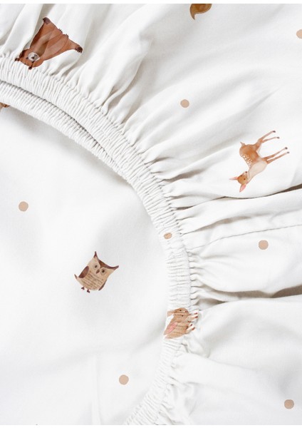 Forest Amigos %100 Organik Pamuk Saten Bebek Çocuk Nevresim Takımı 160 x 220 cm modelleri