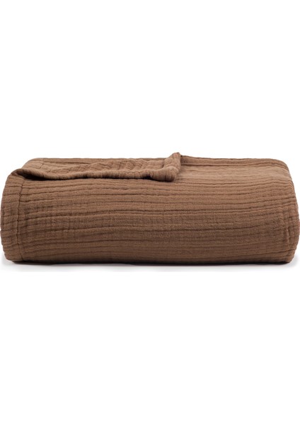 Linen Gauze Bison Keten Yatak Örtüsü Pike 200X220 cm