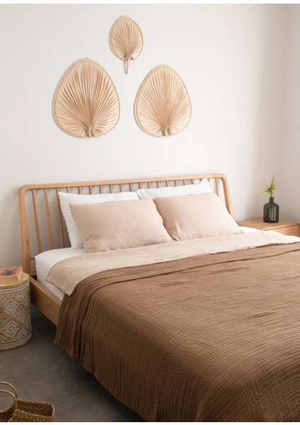 Linen Gauze Bison Keten Yatak Örtüsü Pike 200X220 cm fiyatları