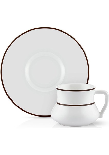 Alala 6'lı Bone China Porselen Türk Kahve Fincanı Seti