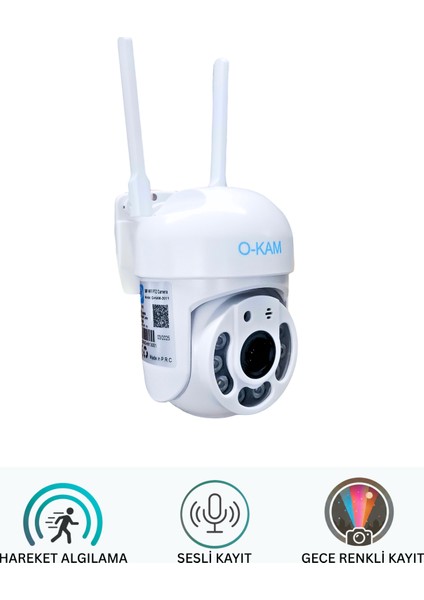 3mp Wifi Güvenlik Kamerası Gece Renkli 355° Döner Çift Yön Ses Sd Destekli indirimleri