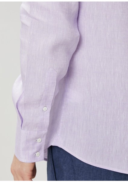 Lila Keten Gömlek