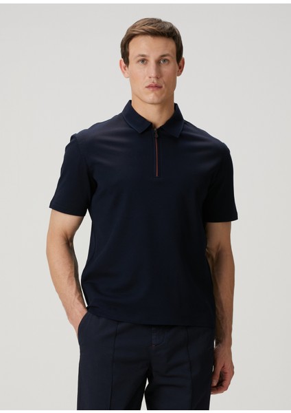 Lacivert Polo Yaka T-Shirt