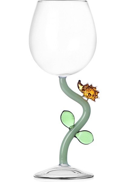 Animal Farm Kirpi Figürlü Ayaklı Cam Bardak