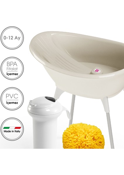 Bella Çift Yönlü 0-12 Ay Beyaz Banyo Küveti Seti fiyatları