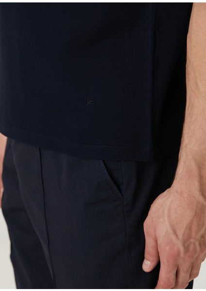 Lacivert Polo Yaka T-Shirt