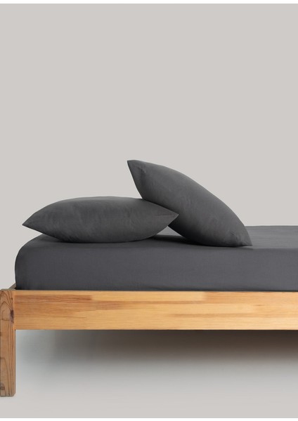 Percale Antrasit Pamuklu 2'li Yastık Kılıfı Seti fiyatları