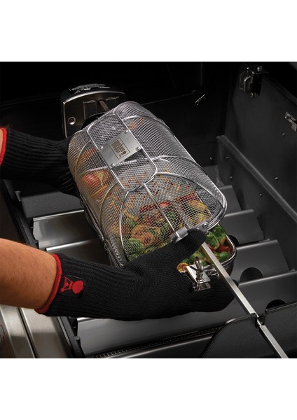 7686 Gümüş Çelik Çevirme Aparatı Sepeti fırsatları