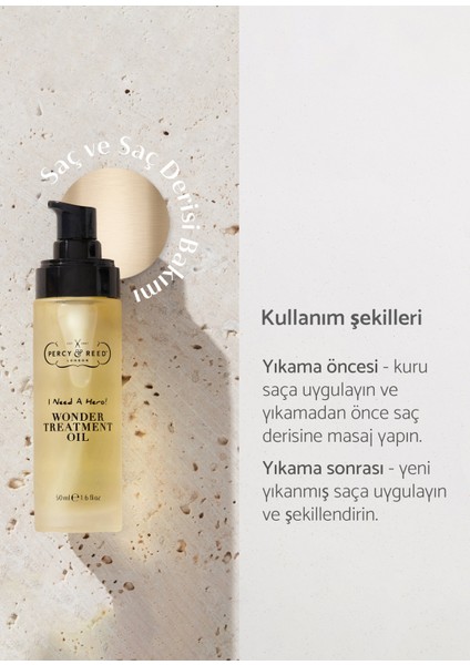 I Need A Hero! Wonder Kuru ve Yıpranmış Saçlar Için Bakım Yağı 50 ml modelleri