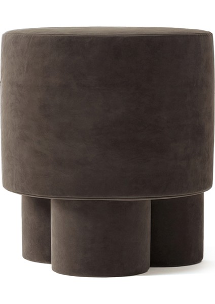 Boo Kahverengi Kadife Puf