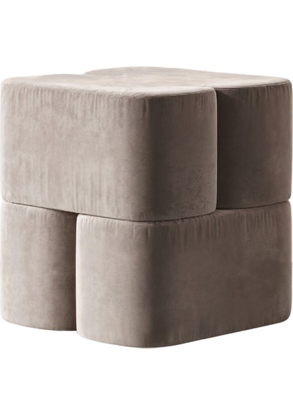 Ori Taş Rengi Kadife Puf