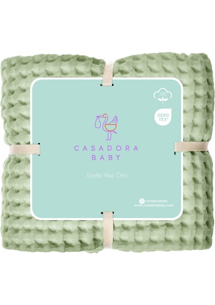 Mint %100 Pamuk Bebek Waffle Pike Örtü 90 x 120 cm modelleri
