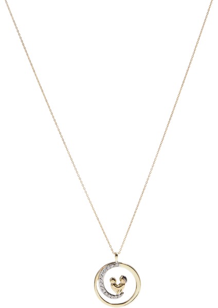 Kadın Pırlantalı Altın Kolye