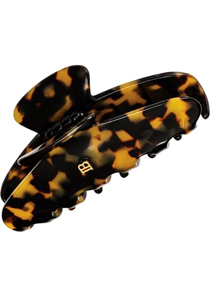 Cellulose Acetate Pince A Cheveux Tortoise Shell Büyük Boy Kadın Toka