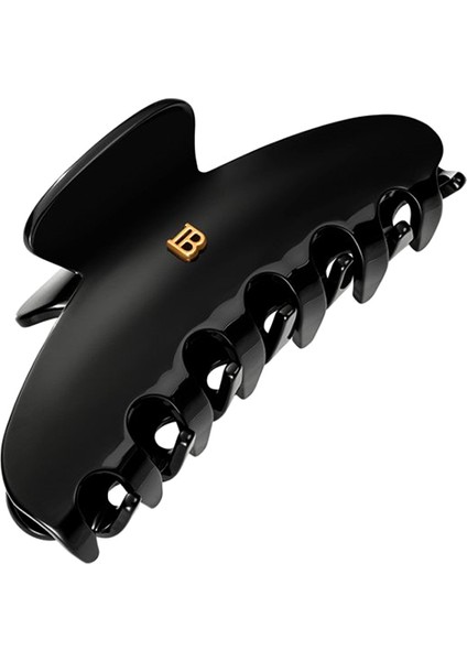 Cellulose Acetate Pince A Cheveux Siyah Büyük Boy Kadın Toka