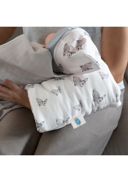 Bébé Lapin Rose Pembe Silindir Emzirme Kol Destek Yastığı
