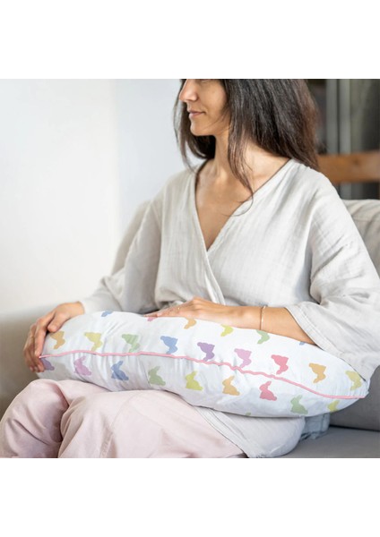 Rainbow Lapin Pink Müslin Bebek Emzirme Destek Yastığı fiyatları