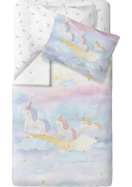 Astra %100 Organik Pamuk Saten Bebek Çocuk Nevresim Takımı 100 x 150 cm