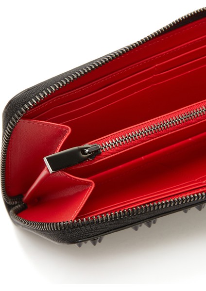 Siyah Troklu Kadın Deri Cüzdan fırsatları