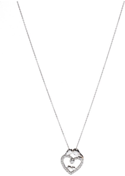 Kadın Pırlantalı Altın Kolye