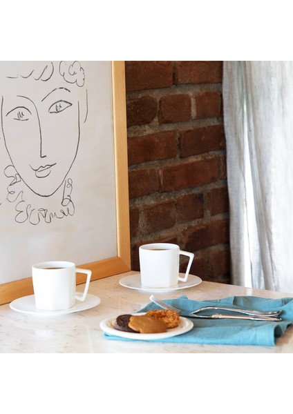 Mislina 6'lı Sade Çay Kahve Fincanı Seti fırsatları