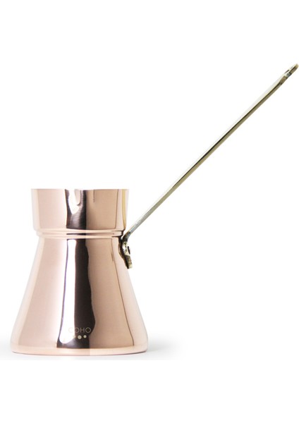 Coho Artisan Döküm Sarma Kulp Bakır Türk Kahve Cezvesi 340 ml