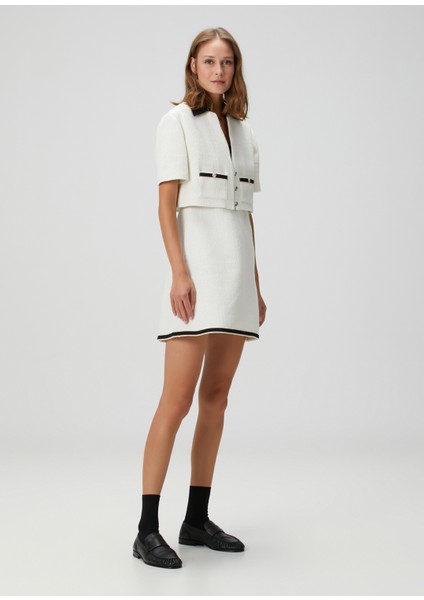 Ritanina Ekru Mini Tweed Elbise fiyatları