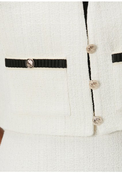 Ritanina Ekru Mini Tweed Elbise indirimleri