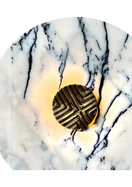 Art Deco Beyaz / Gri Doğal Taş Aplik fiyatları