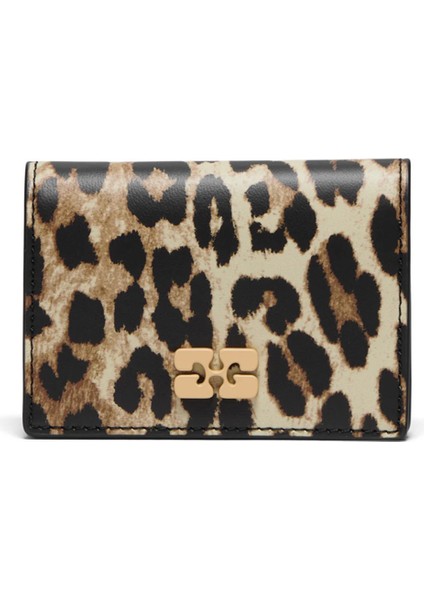 Leopar Desenli Kadın Deri Cüzdan