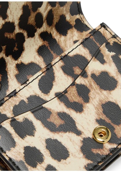 Leopar Desenli Kadın Deri Cüzdan fırsatları