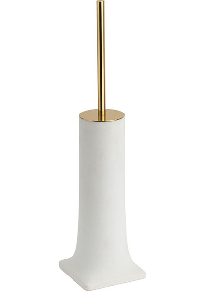 Beyaz Altın Rengi Banyo Tuvalet/klozet Fırçası 42,2 cm