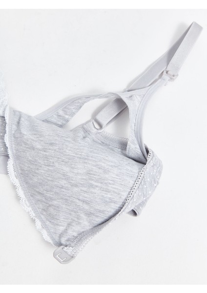 Yeni Sezon Balenli Dolgusuz Dantel Detaylı Emzirme Sütyeni fırsatları