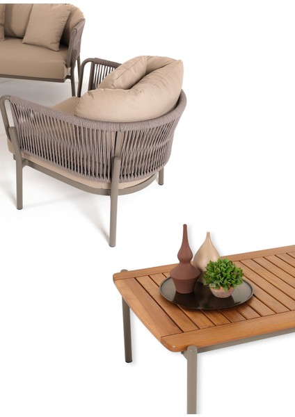 Ban Iroko Vizon Metal Bahçe Sehpası modelleri