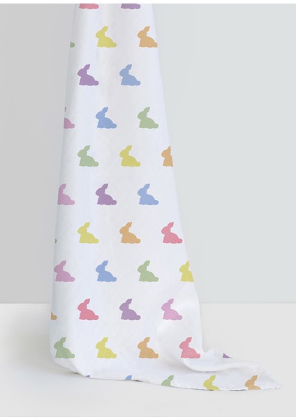 %100 Pamuk Rainbow Lapin Müslin Bebek Bakım Örtüsü 70 x 70 cm modelleri