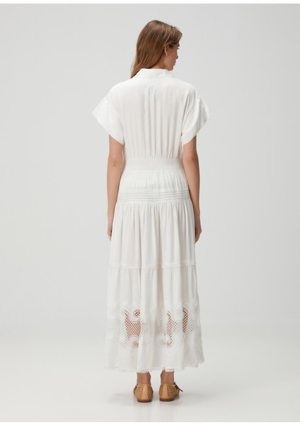 Roitine Ekru Maksi Elbise fırsatları