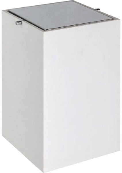 Beyaz Krom Banyo Çöp Kovası 4 Lt