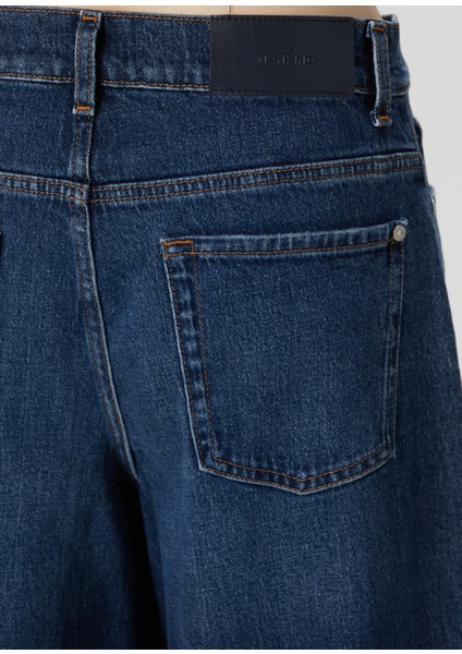 Marie Wide Leg Koyu Mavi Jean Pantolon indirimleri