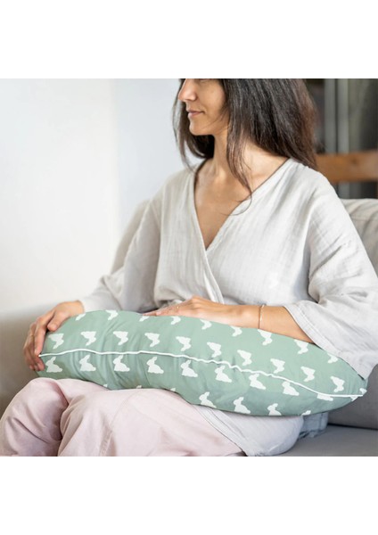 %100 Pamuk Mono Lapin Matcha Green Müslin Bebek Emzirme Destek Yastığı fiyatları