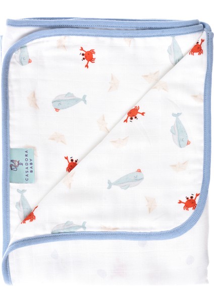 Boubou Organik Pamuk Biyeli Çift Taraflı Unisex Bebek Müslin Battaniye modelleri