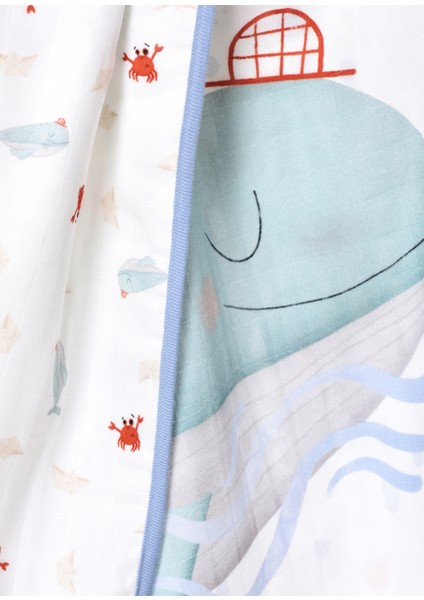 Boubou Organik Pamuk Biyeli Çift Taraflı Unisex Bebek Müslin Battaniye indirimleri